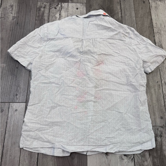 Maeve Anthropologie Christie Floral Embroidered Button Blouse Top Women’s US 4 - Picture 10 of 11